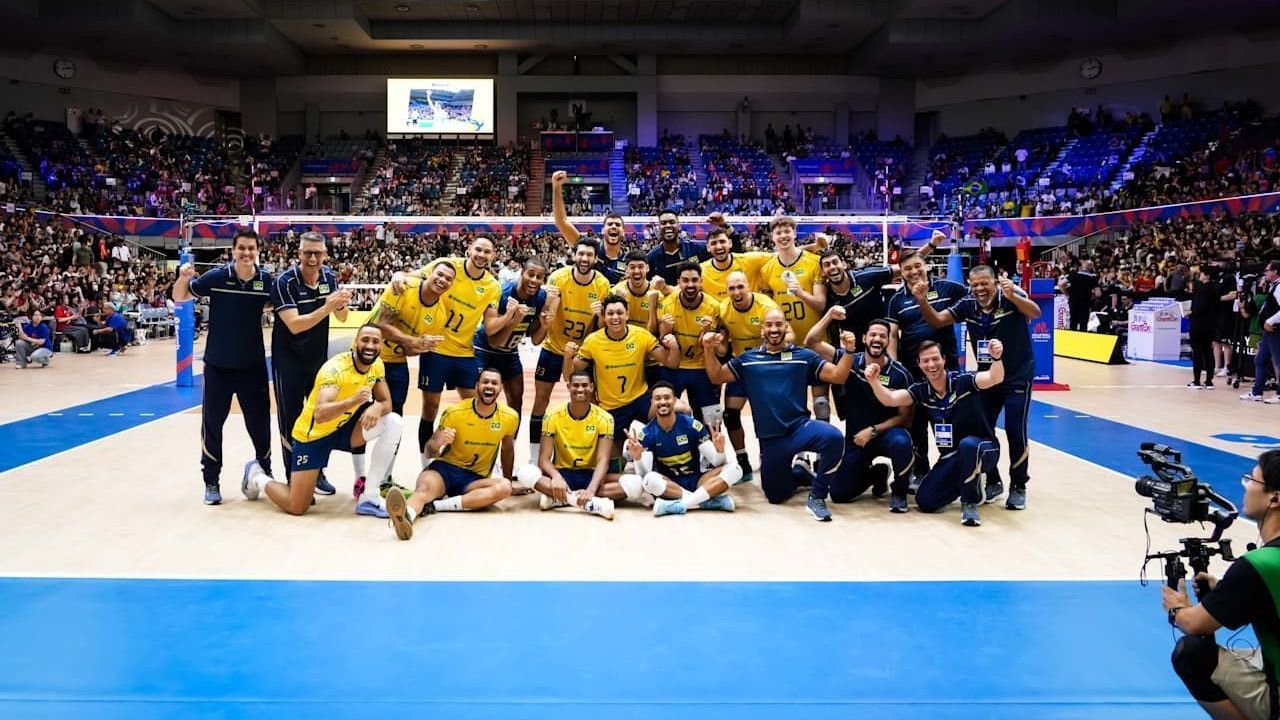 Seleção Masculina de Vôlei se classificou para fase final da VNL • Foto: Divulgação/ Volleyball Nations League