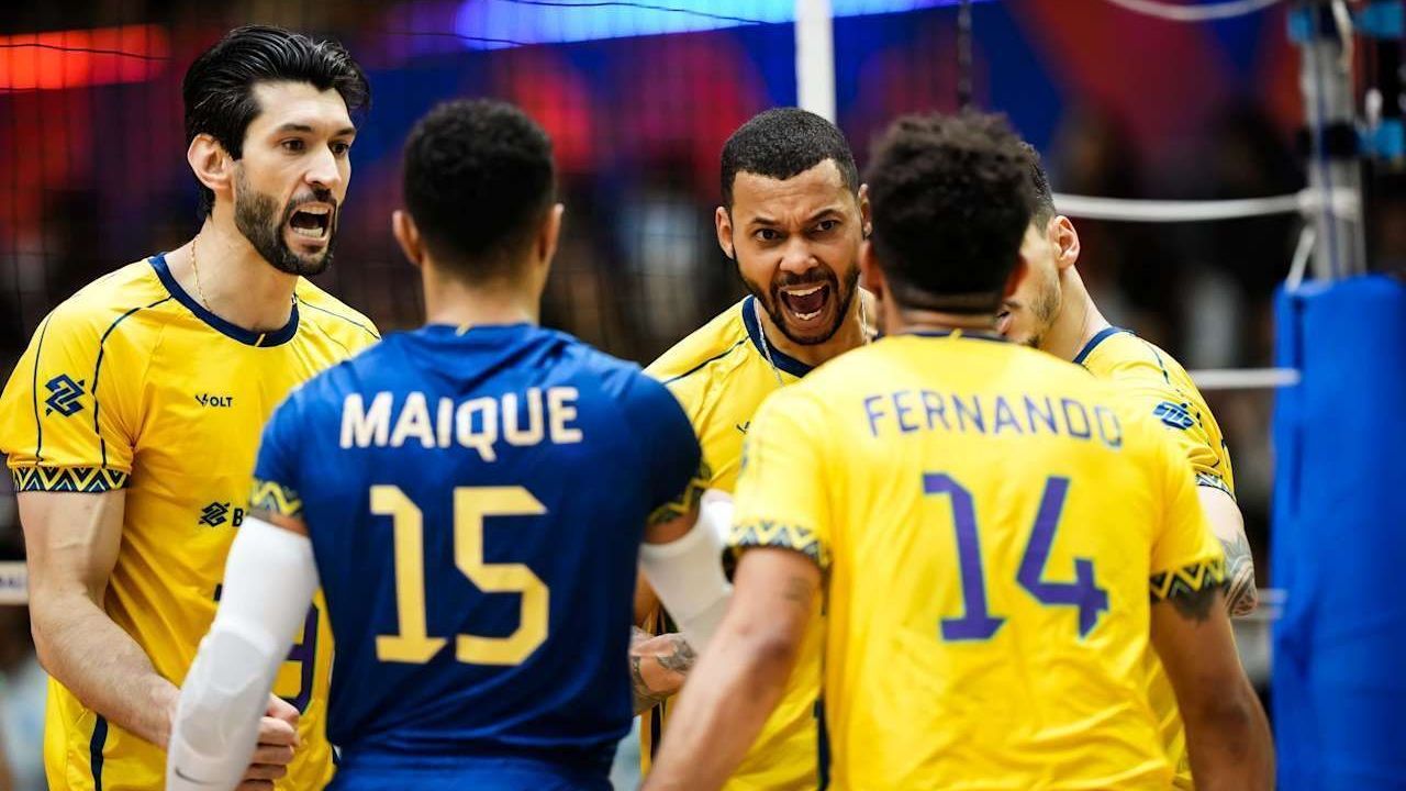 Seleção Brasileira Masculina de Vôlei derrotou Argentina na VNL