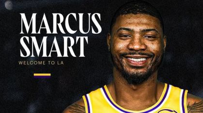 Marcus Smart foi anunciado pelo Lakers