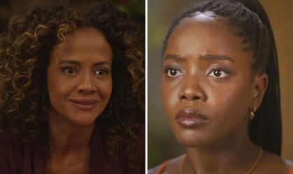 Tânia (Aline Borges) e Leo (Clara Moneke) selam parceria em "Dona de Mim"