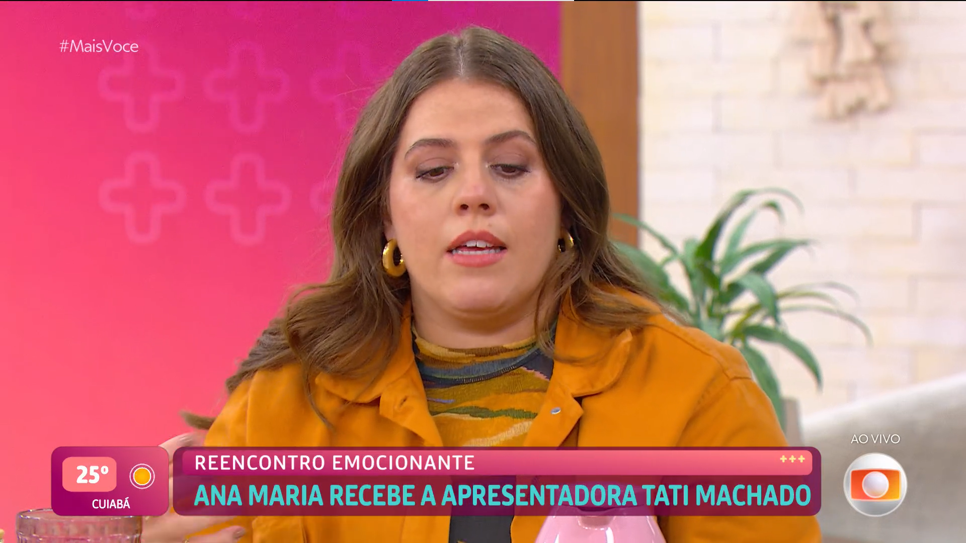 Ana Maria Beaga recebeu Tati Machado no Mais Você nesta segunda-feira (28)