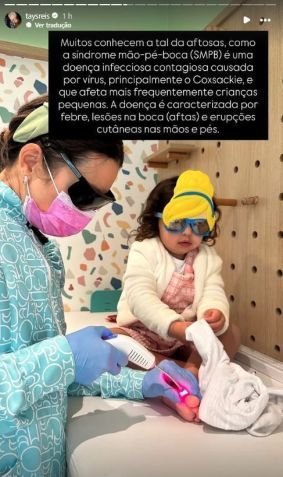 tays-reis Cantora Tays Reis diz que a filha foi diagnosticada com febre aftosa