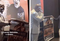 Terry Crews chora com presente de Fernando Meirelles: "Mudou minha vida"