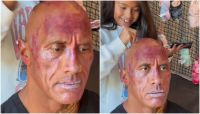 The Rock diverte fãs com reação ao ser maquiado pelas filhas; assista