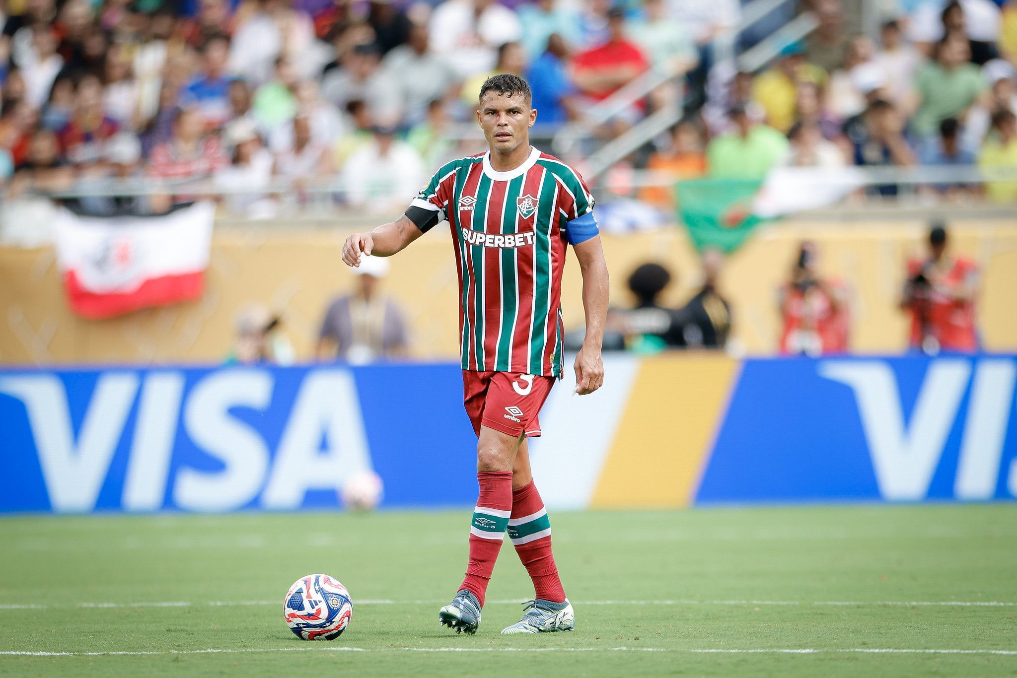 Thiago Silva em campo pelo Mundial de Clubes