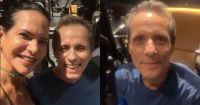 Tony Bellotto é tietado por Virna na academia: "Exemplo de superação"