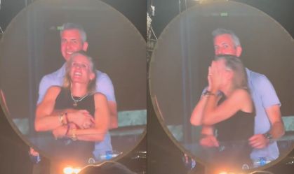 Telão flagra traição em show do Coldplay e vocalista brinca: "Tímidos"
