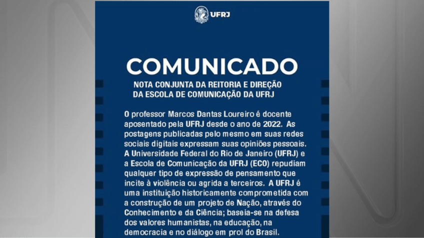 UFRJ repudia fala de ex-professor que sugeriu guilhotina para filha de Roberto Justus • Reprodução