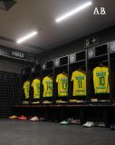 O vestiário do Atlético Bucaramanga na Arena MRV