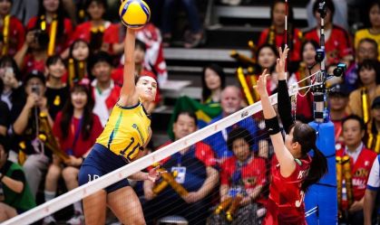 VNL: Brasil atropela Japão e garante vice-liderança na primeira fase