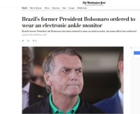 Imprensa internacional repercute operação da PF contra Bolsonaro