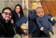 Yudi mostra primeiro passeio em família após cirurgia do filho