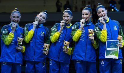Ginástica Rítmica: Brasil é prata e conquista medalha inédita no Mundial