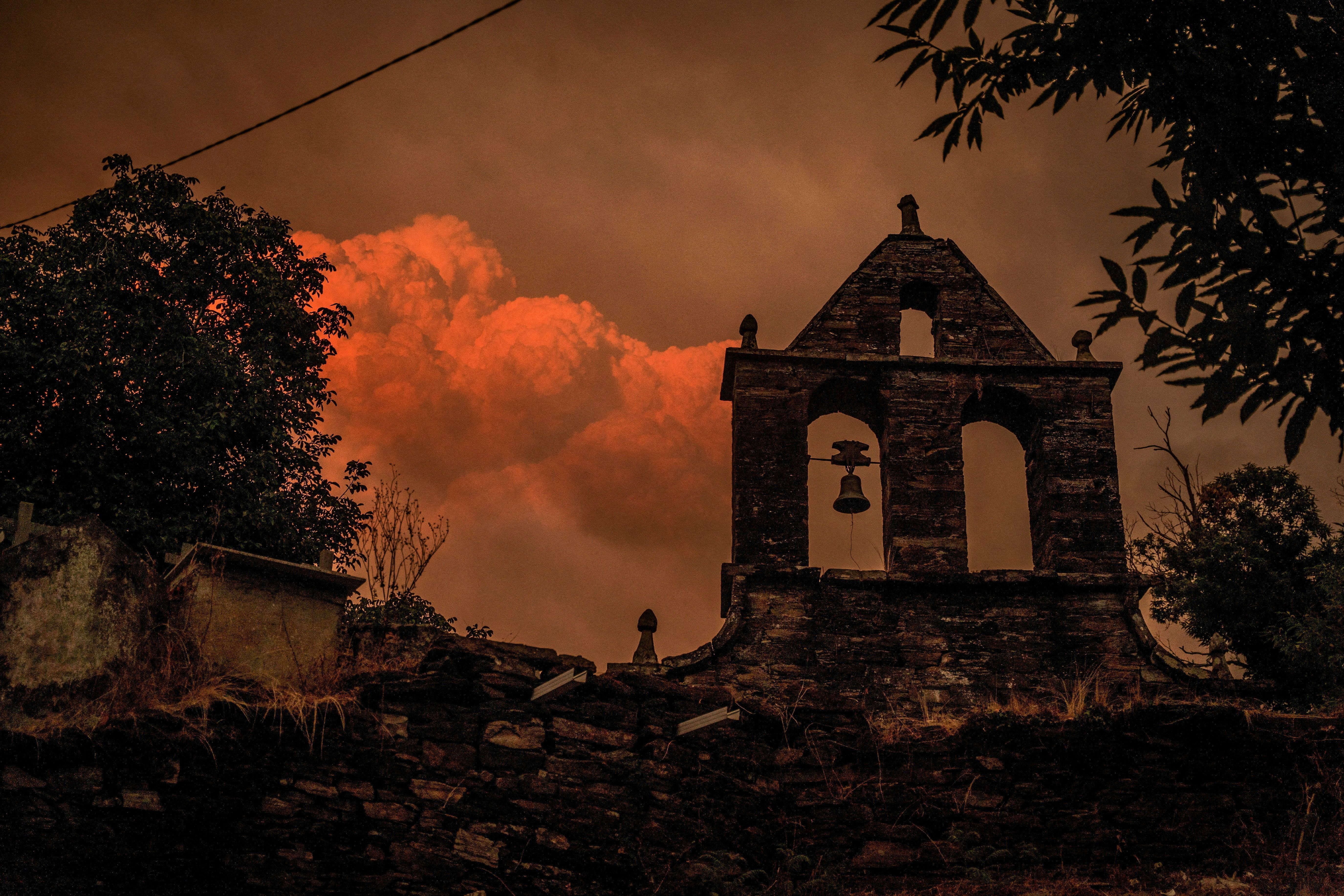Incêndio na região espanhola da Galícia