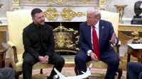 Trump elogia terno preto de Zelensky após polêmica sobre sua vestimenta