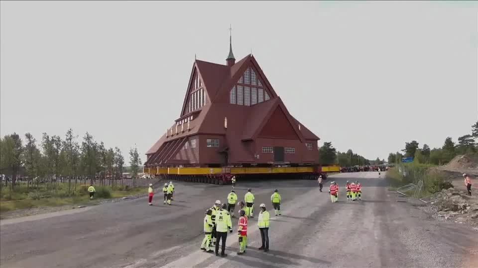 Igreja Kiruna da Suécia