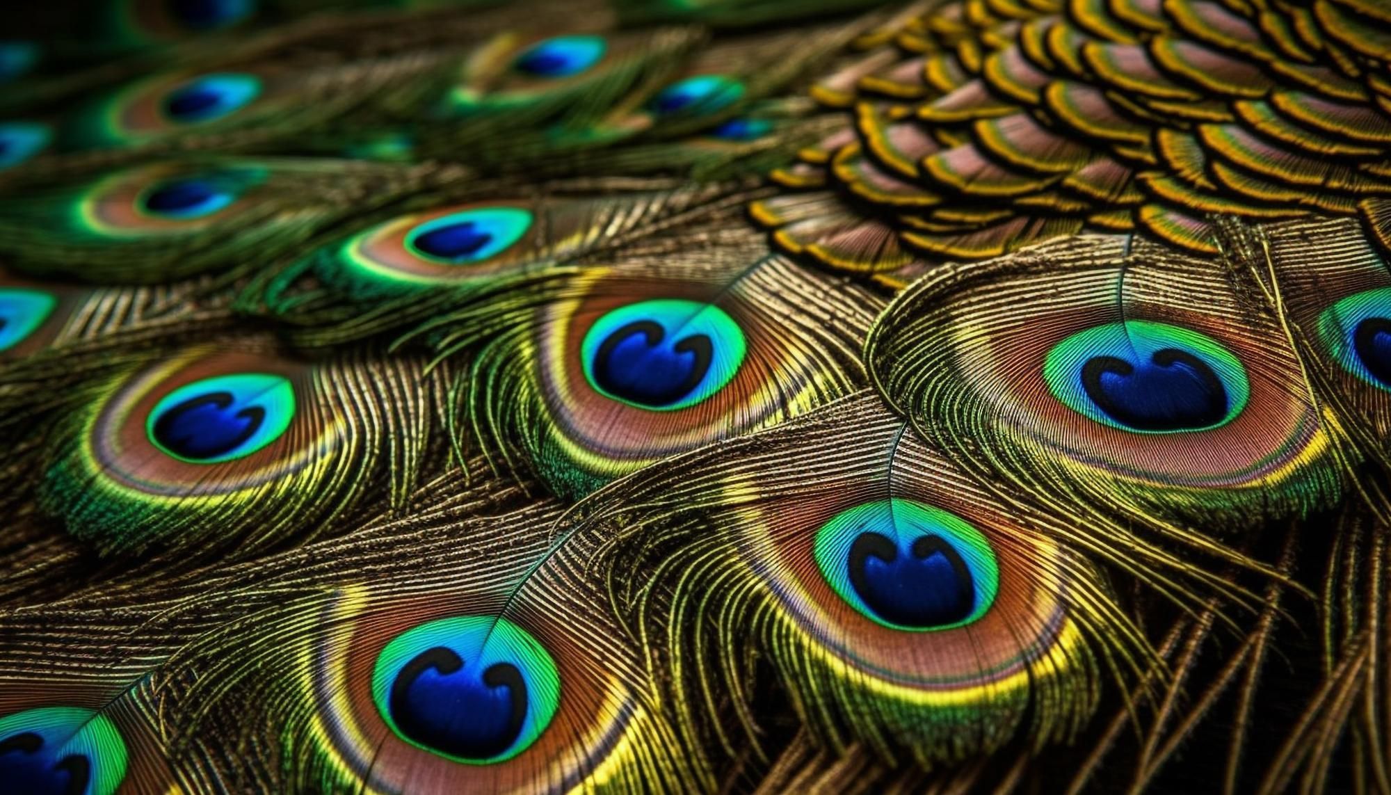 Ocelos de pavão funcionam como lasers biológicos microscópicos • vecstock/Freepik