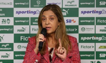 Leila manda recado à torcida do Palmeiras e defende renovação de Abel