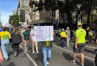 Manifestantes agradecem e pedem "ajuda" a Trump em ato da oposição