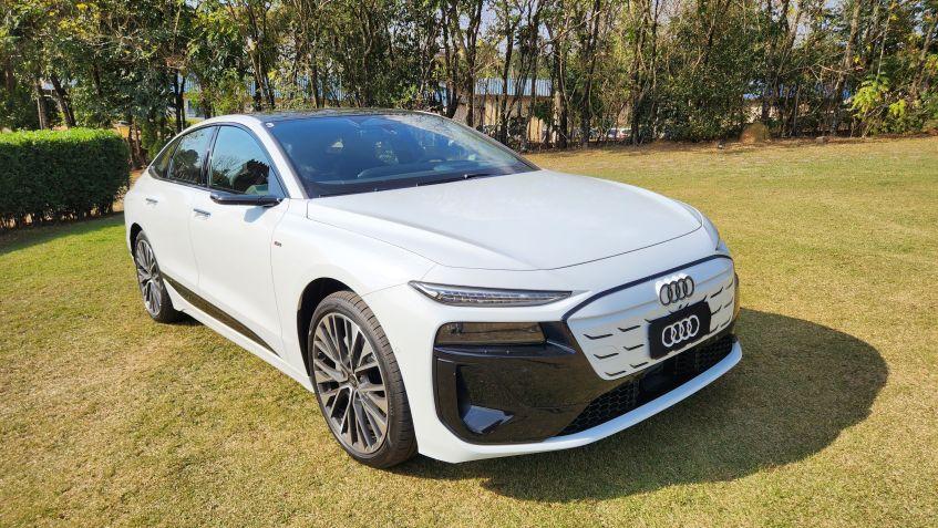 Audi A6 Sportback e-tron 2025: sedã elétrico chega com muita tecnologia ao Brasil • Thiago Ventura/CNN