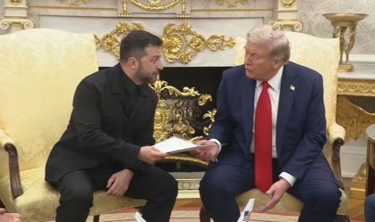 Zelensky entrega a Trump carta da primeira-dama ucraniana para Melania