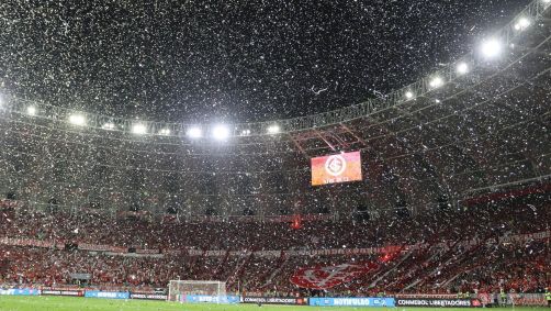 Beira-Rio teve chuva de papel picado antes do jogo