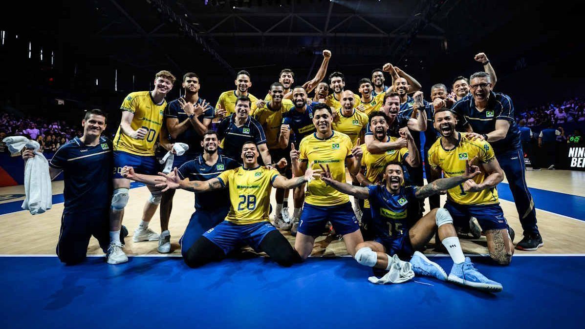 Brasil vence e conquista a medalha de bronze na VNL