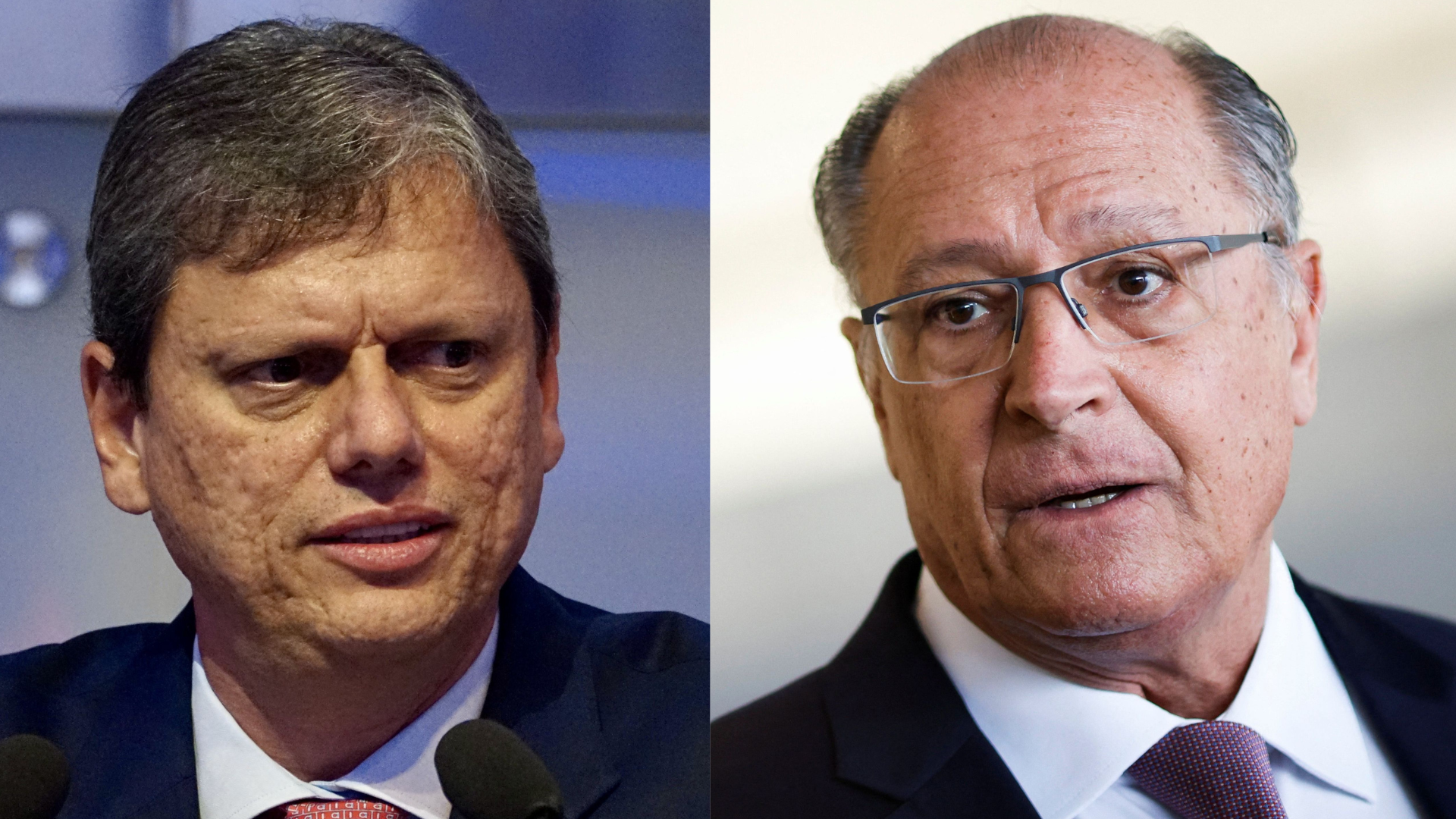Tarcísio de Freitas e Geraldo Alckmin