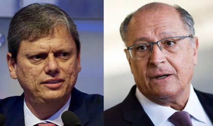 Tarcísio de Freitas e Geraldo Alckmin