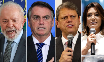 Pesquisa: Lula empataria com Bolsonaro, Tarcísio e Michelle no 2º turno
