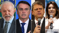 Pesquisa: Lula empataria com Bolsonaro, Tarcísio e Michelle no 2º turno