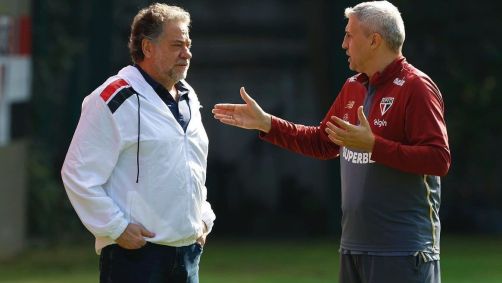 Julio Casares e Hernán Crespo