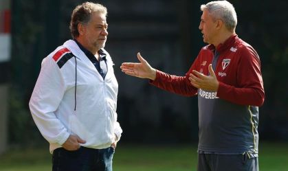 Julio Casares e Hernán Crespo