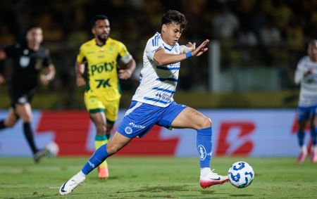 Kaio Jorge durante jogo polêmico entre Mirassol e Cruzeiro