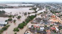 Duas mil casas ficam alagadas em cidade do RS após forte chuva