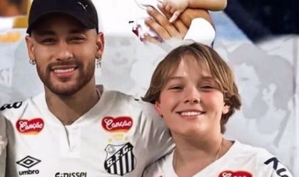 Filho de Neymar apoia pai após goleada do Vasco sobre Santos: 'Dia difícil"