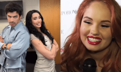 Joe Jonas e Demi Lovato recriam meme de estrela do Disney Channel