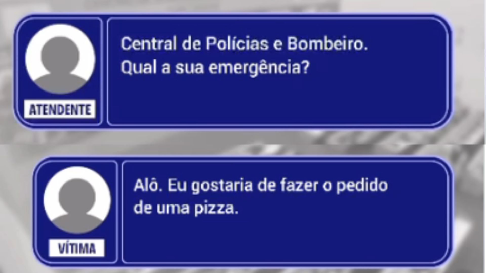 PIZZA LIGAÇÃO PM