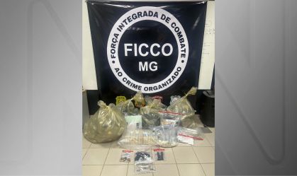 Quatro pessoas são presas e 100 quilos de drogas apreendidos em Minas