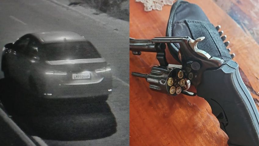 Polícia fez perícia no carro usado pelo atirador e apreendeu uma arma usada no crime • Reprodução