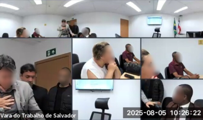 Vídeo: Juiz salva advogado de engasgo durante audiência no TRT da Bahia
