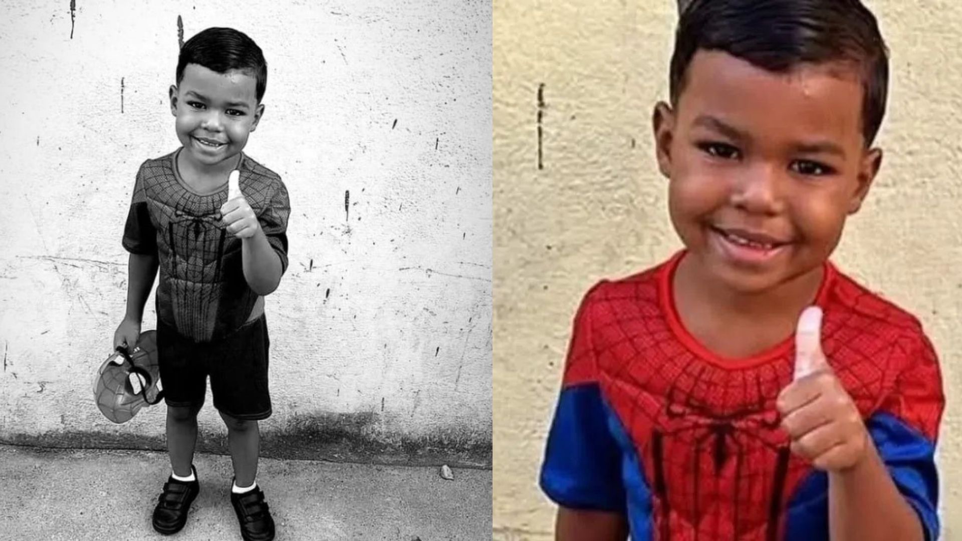 Menino baleado