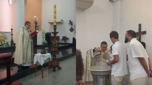 Padre que realizou batismo em Paróquia da Zona Sul do Rio teria se recusado a citar nome da criança, segundo denúncia feita pelo pais