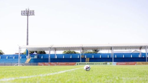 Divino Garcia Rosa momento antes de partida pela Série D