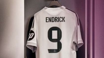Endrick virou o camisa 9 do Real nesta temporada