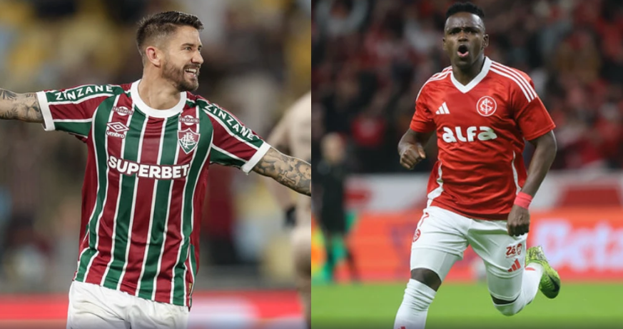 Everaldo e Carbonero atuando pelo Fluminense e Internacional