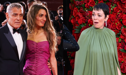 Famosas passam por perrengue ao molhar vestido no tapete vermelho em Veneza