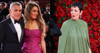 Famosas passam por perrengue ao molhar vestido no tapete vermelho em Veneza