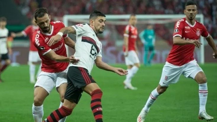 Lance de Internacional x Flamengo, pela Libertadores de 2019