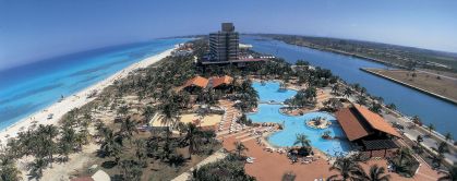 Fotografia aérea da cidade de Varadero, em Cuba.